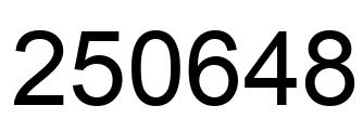 Number 250648 black image