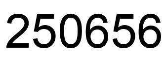 Number 250656 black image