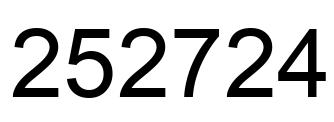 Número 252724 imagen negro