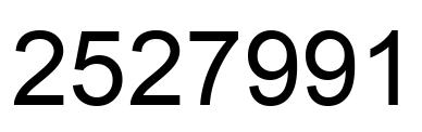 Número 2527991 imagen negro