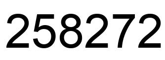 Número 258272 imagen negro