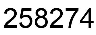 Número 258274 imagen negro