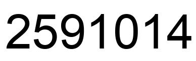 Número 2591014 imagen negro