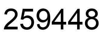 Número 259448 imagen negro