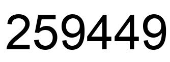 Número 259449 imagen negro