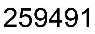 Número 259491 imagen negro