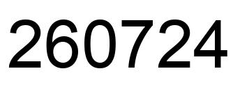 Número 260724 imagen negro