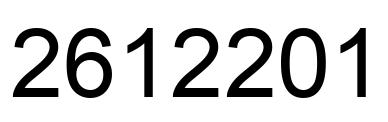 Number 2612201 black image