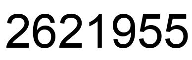 Número 2621955 imagen negro