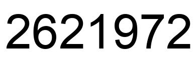 Number 2621972 black image