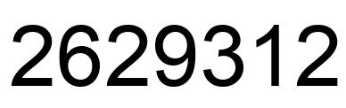 Número 2629312 imagen negro