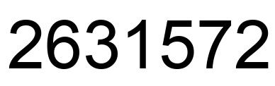 Number 2631572 black image