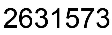 Number 2631573 black image
