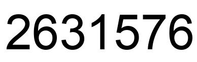 Number 2631576 black image