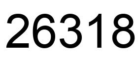 Número 26318 imagen negro