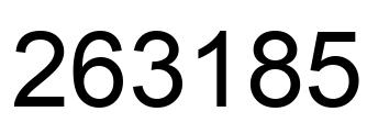 Número 263185 imagen negro