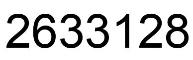 Número 2633128 imagen negro