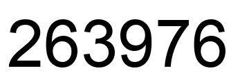 Número 263976 imagen negro