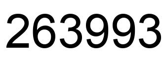 Número 263993 imagen negro