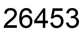 Number 26453 black image