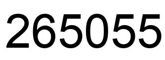 Número 265055 imagen negro