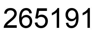 Número 265191 imagen negro