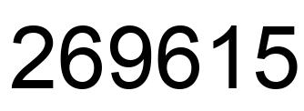 Número 269615 imagen negro