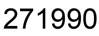 Número 271990 imagen negro
