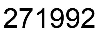 Número 271992 imagen negro