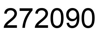 Number 272090 black image
