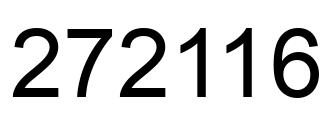 Número 272116 imagen negro