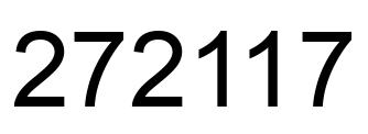 Número 272117 imagen negro