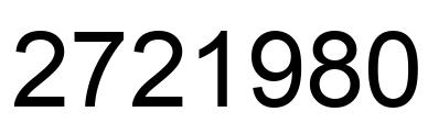 Número 2721980 imagen negro