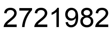 Número 2721982 imagen negro