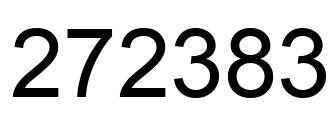 Número 272383 imagen negro