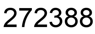 Número 272388 imagen negro