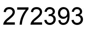 Número 272393 imagen negro