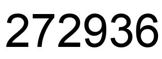 Number 272936 black image