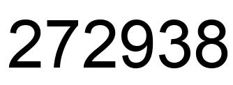 Number 272938 black image