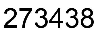 Number 273438 black image