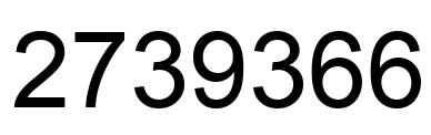 Number 2739366 black image