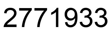 Number 2771933 black image