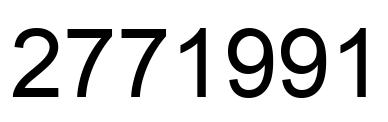 Number 2771991 black image