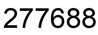 Número 277688 imagen negro
