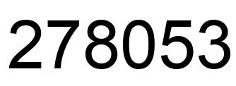 Número 278053 imagen negro