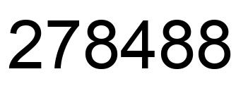 Number 278488 black image