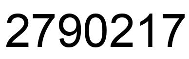 Número 2790217 imagen negro