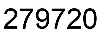 Número 279720 imagen negro