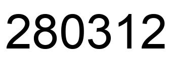Número 280312 imagen negro