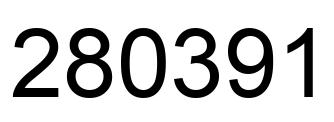 Número 280391 imagen negro